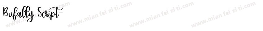 Bufally Script字体转换